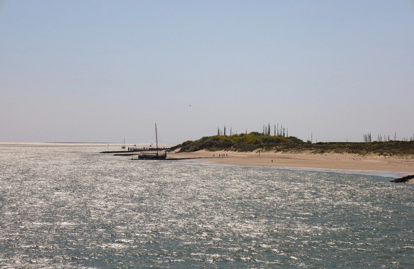 Vlieland vanaf boot